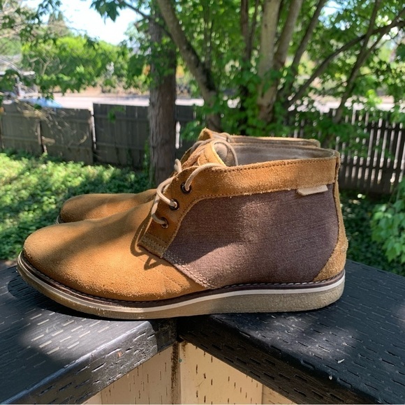 Wolverine 1883 Men’s Leather / Textile Chukka Shoes Brown‎ & Tan Size 9.5 - Picture 3 of 8